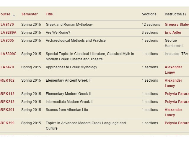 Drupal Course Management Module for UMD Websites